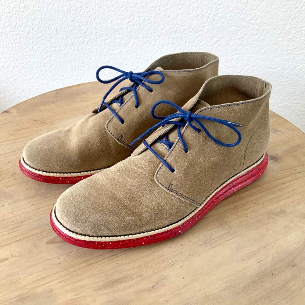 Cole Haan Lunargrand Suede Chukka Boots size: 10.5